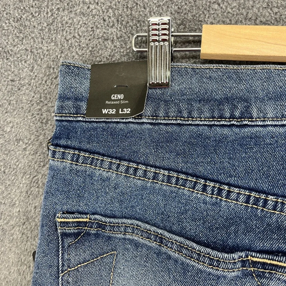 True Religion‎ Geno Relaxed Slim Fit Straight Leg Denim Jeans 32 X 32 Men's Blue